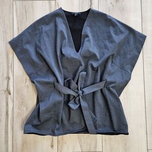COS Wrap Blouse - Grey - Size Small